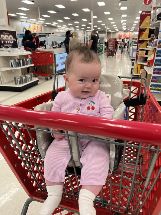 Passt eine Sitzauflage für den Einkaufswagen auf Einkaufswagen von Costco, Target und Walmart?
